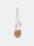 LC Waikiki Embroidered Straw Girl Crossbody Bag